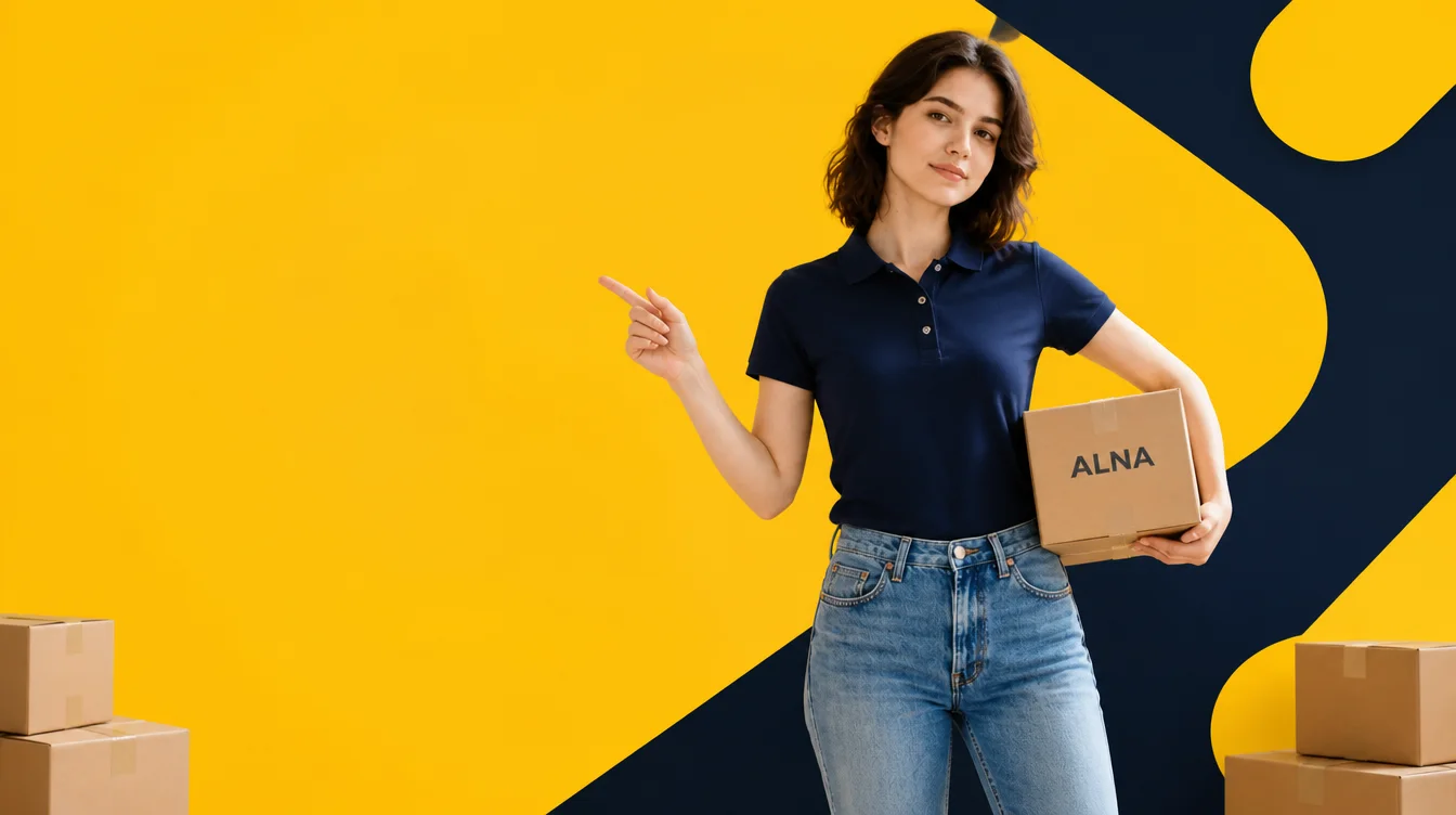 Equipe Alna Commerce embalando pedido para envio com frete grátis